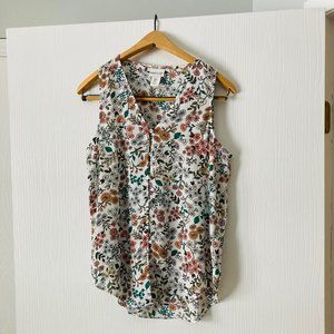 Rachel Zoe Flowered Sleeveless Top